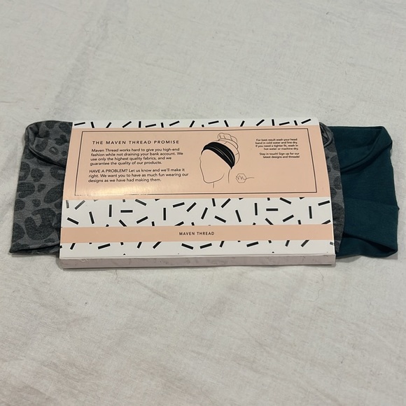 Maven Thread Headband Non Slip Moisture Wicking Soft Stretchy 2PK Bundle - Picture 10 of 16